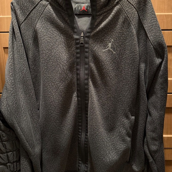 Rare Men's Jordan Elephant Print Cowneck Hoodie Dryfit XL - Picture 2 of 7